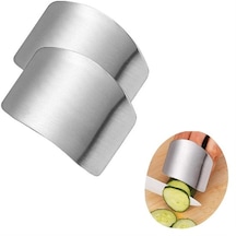 2li Metal Parmak Koruyucu Hızlı Ve Güvenli Kesme Paslanmaz Çelik Koruyucu Aparat Gümüş