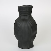 Vitale Siyah Darbeli Vazo Kısa 15 15 23 Cm Ak.jm00011 Renkli