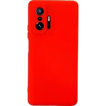 Mey İthalat Mi 11t Pro Kılıf Nano İçi Kadife Silikon - Kırmızı