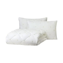 Bambu Yastık, Beyaz, 50x70 Cm, Bambu Dolgulu, Orta Sertlik, Makinede Yıkanabilir, Nefes Alan Yapı Açık Indigo