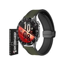 Hybrid Loop Huawei İle Uyumlu 22mm Kordon Gt7/gt7 Pro/gt6/6 Pro/runner 2/gt5/5 Pro/gt4/gt3 46mm İçin Manyetik Kilit Toka Gt7 Pro Kordonu 1.sınıf Deri Görünümlü Gt7 46mm Kordon Çok Renkli