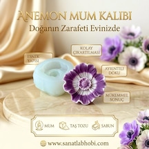 Anemon Çiçeği Mum Kalıbı - Çiçek Mum Kalıpları