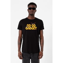 Inspector Gadget Go Go Gadget Siyah Erkek Tshirt Çok Renkli