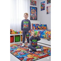 Cg Kids Brawl Stars 2 Iplik Kumaş Erkek Çocuk Alt Üst Takım Süper Kalite Eşofman Detay Gri