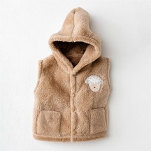 Andywawa Bebek Tinny's Sheep Peluş Yelek Bej Ac26163 Beige Andywawa Bebek Tinny's Sheep Peluş Yelek Bej Ac26163 Beige