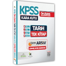 Kpss Önlisans-ortaöğretim Tarihin Kara Kutusu Tek Kitap Soru Bank