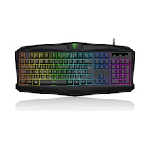T-dagger Tanker, T-tgk106, Usb Kablolu, Türkçe Q, Rainbow Backlight, Membran Tuşlar, 104 Tuşlu, Gaming Klavye