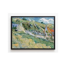 Van Gogh Van Gogh Sazdan Damlı Kulübeler Ve Evler Çerçevesiz Poster 21x30 Cm A4 Tablo Van Gogh