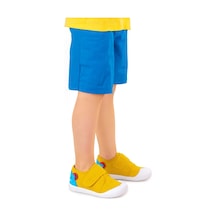 Kiko Kids Catly Cırtlı Erkek Bebek İlk Adım Panduf Ayakkabı Sarı