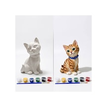Kedi Taş Tozu Boyama Heykel Boyama - 904974562