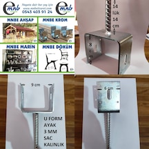 MNBE Nevrüllü 10 Luk Ayak Ahşap Metal Kamelya Pergule Pergola Sun