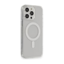 Newface Apple, Uyumlu iPhone 14 Pro Kılıf Matte Şeffaf Magneticsafe Glblseme - 50 - Şeffaf