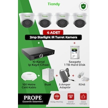 Tiandy 4 Kameralı Dome Sistem Paketi