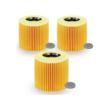 Mufunye Kärcher Wd3 Premium Elektrikli Süpürgeyle Uyumlu 3x Kartuş Filtre, İnce Toza/kokulara Karşı Kärcher ,elektrikli Süpürge Aksesuarları