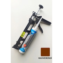 Kahverengi Silikonize Mastik Çekomastik + Silikon Tabancası Kahverengi Kahverengi