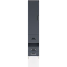 Hyperion Dolap 3 Raflı 3 Çekmeceli Tek Askılı 44x44x221 Antrasit-antrasit Aytası Hyperion Dolap 3 Raflı 3 Çekmeceli Tek Askılı 44x44x221 Antrasit-antrasit Aytası