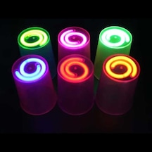 Karanlıkta Yanan Gece Işığı Mega Glow Bardaklar 8 Adet 8.5 X 10.5 Cm Diğer