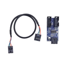Tr Anakart İç Usb Hub 9 Pin Header 1x2 Çoğaltıcı Port Genişletici Panel Rgb Dişi