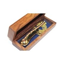 Büro Ev Ofis Dekoru İçin Ahşap Kutulu Dekoratif Silistre Gemici Düdüğü