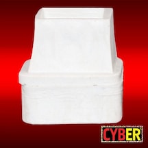 20X20 Plastik Iç Tapa Kalın Tabanlı - Beyaz
