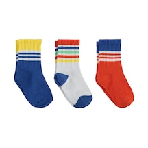 Civil Boys Colorful 3'lü 2-12 Yaş Erkek Soket Çorap - Standart