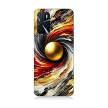 Oppo A55 Uyumlu Kozmik Sarmal Patlama Enerjisi Desenli Silikon Kılıf Çok Renkli