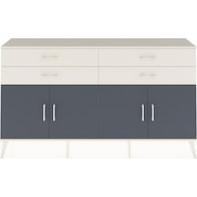 Arges Konsol 2 Raflı 4 Çekmeceli 8 Kapaklı 176x30x99 Aytaşı-antra Aytaşı-antrasit/aytaşı