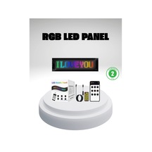 Rgb Led Panel Mobil Uyumlu, Yazı Ve Gıf Destekli, Usb Bağlantılı Dekoratif Ekran Lisinya