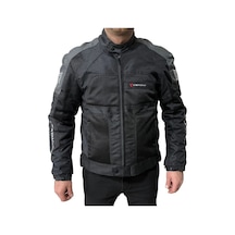 Venom Motosiklet Montu Erkek Siyah-gri Dynamic V2 Mont 4 Mevsim Motorcu Mont