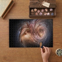 Star Factories Galaxy Smm J2135-0102 Tasarımı 240 Parça Ahşap Puzzle Ahşap Kutuda Mpy40356