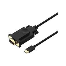 Qgeem QG-UA17 1.8m USB Type-C to Erkek VGA Kablo
