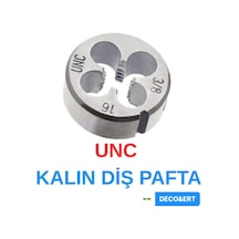 Ert Unc Kalın Diş Pafta - Unc 1/2