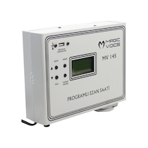 Ayt Magicvoice Mv-145 3 Hocalı Programlı Duvar Tipi Ezan Saati Cami İçin Otomatik Ezan Sela Okuma Cihazı
