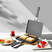 Nehir Lüks Granit Kaplama Alüminyum Döküm El Tost Tavası