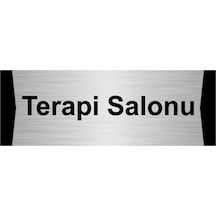 Terapi Salonu 5x20cm Gümüş Renk Metal Yönlendirme Levhası