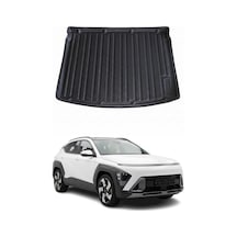 Hyundai Kona Suv 2023+ Uyumlu Araca Özel Kauçuk Tpe Bagaj Havuzu Siyah Üst Kademe İçin