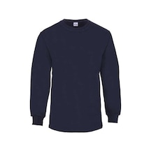 2 İPLİK LACİVERT O YAKA SWEATSHIRT