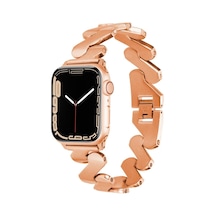 Apple Uyumlu  Watch 42 MM Kordon Krd-80 Metal Strap Kayış
