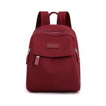 Katı Şeker Rengi Sırt Çantası Moda Hafif Su Geçirmez Sırt Çantası Wine Red Çok Renkli