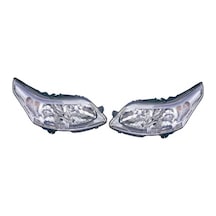 Citroen C4 Sağ Sol Ön Far Takımı Motorlu 20042011