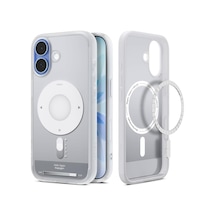 İphone 17 İle Uyumlu Magsafe Kılıf Ultra Hybrid Mag Fit Classic Silver - Acs10091
