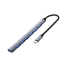 Coverzone Type-c Usb 3.0 7 Portlu Hub Otg Çoğaltıcı Pc Telefon Bilgisayar Uyumlu Veri Aktarımı Mouse Klavye Bağlantısı Ads303c