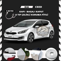 Kia Ceed Oto Araç Kapı Koruma Fitili 5metre Parlak Beyaz Renk