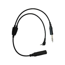 Raar Cc-03 Ga Twin Plug Auido Record 3.5 Mm Aux Cable Pilotlar İcin