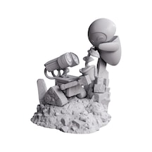 Premium Chibi Wall-e Ve Eve Figürü Pixar Koleksiyonu