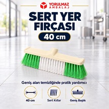 40 Cm Sert Yer Fırçası Zp-197 Zambak Çalı Fırçası, Geniş Alan Temizliği