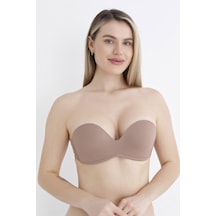 Nbb Straplez Kesim İçi Silikonlu Push-up Balensiz Askısız Özel Gü Vizon