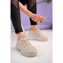 Mcdark Kadın Beyaz Sneakers Kahve