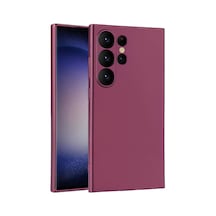 Zore Galaxy S24 Ultra Uyumlu Ogaa Premier Silikon Kılıf-mürdüm