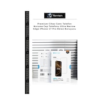 Premium Cihaz Camı Telefon Koruma Cep Telefonu Ultra Narrow EdgeApple iPhone Uyumlu 17 Pro Ekran Koruyucu